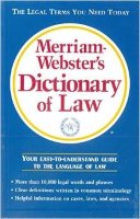 Merriam - Webster's Dictionary Of Law