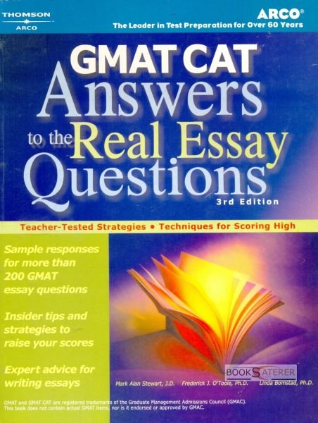 Arco's GMAT - CAT Answers To The Real Essay Questions