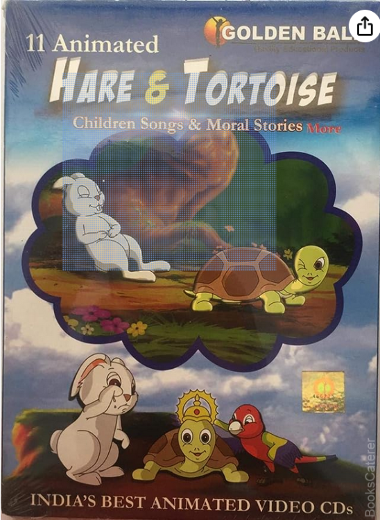 11 Animated Hare & Tortoise (childreen songs & moral Stories )(video cd)