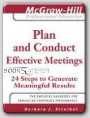 Plan and Conduct Effective Meetings 